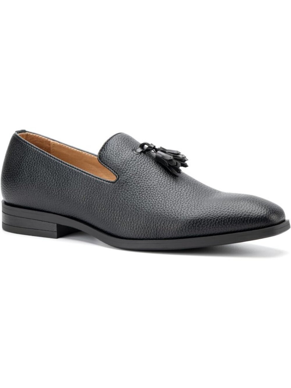Meijiana Men's Black29 Velvet Loafers Tassel Buckle Slip On Tuxedo Wedding Shoes
